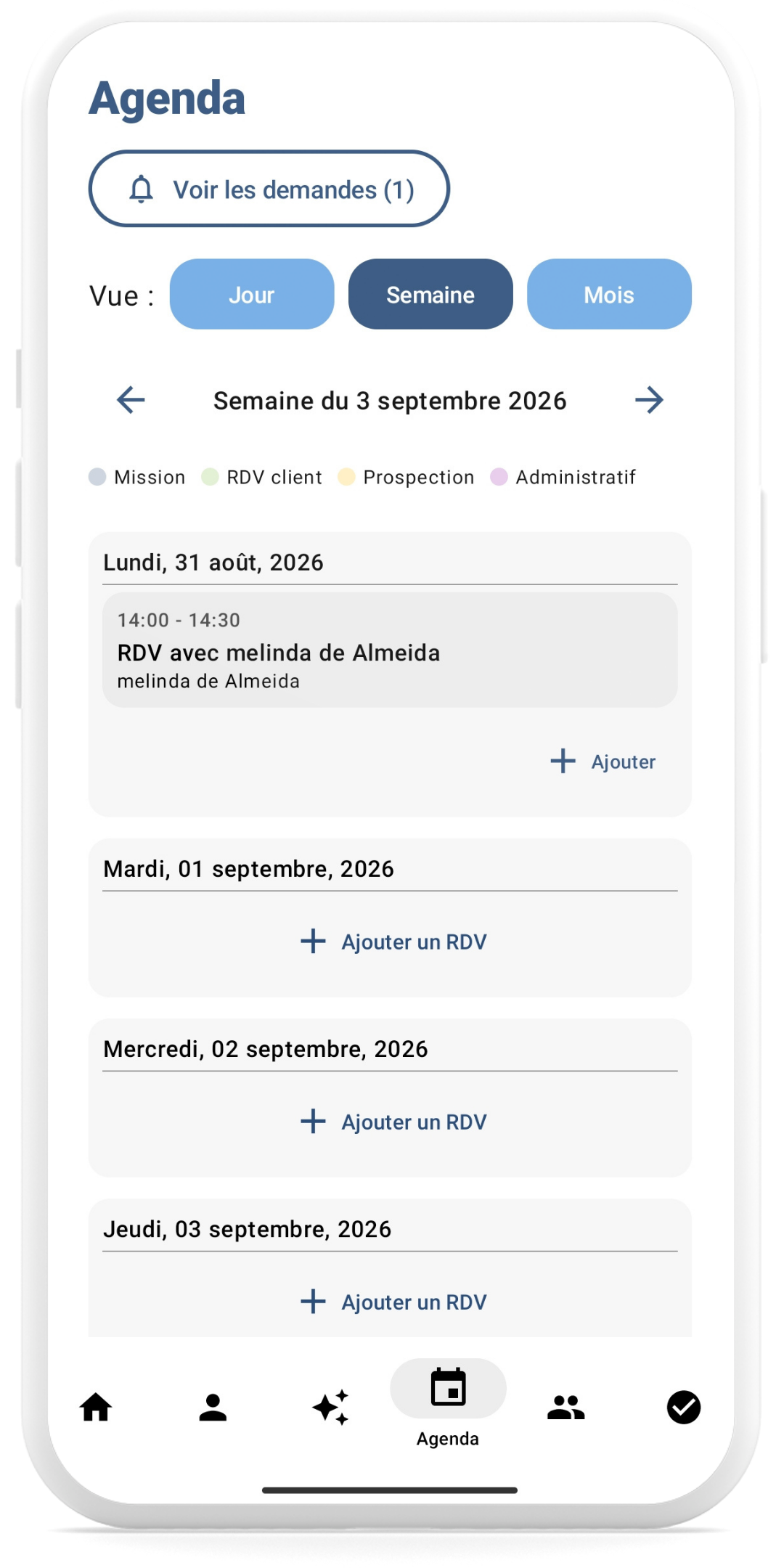 Planning dans Indepilot