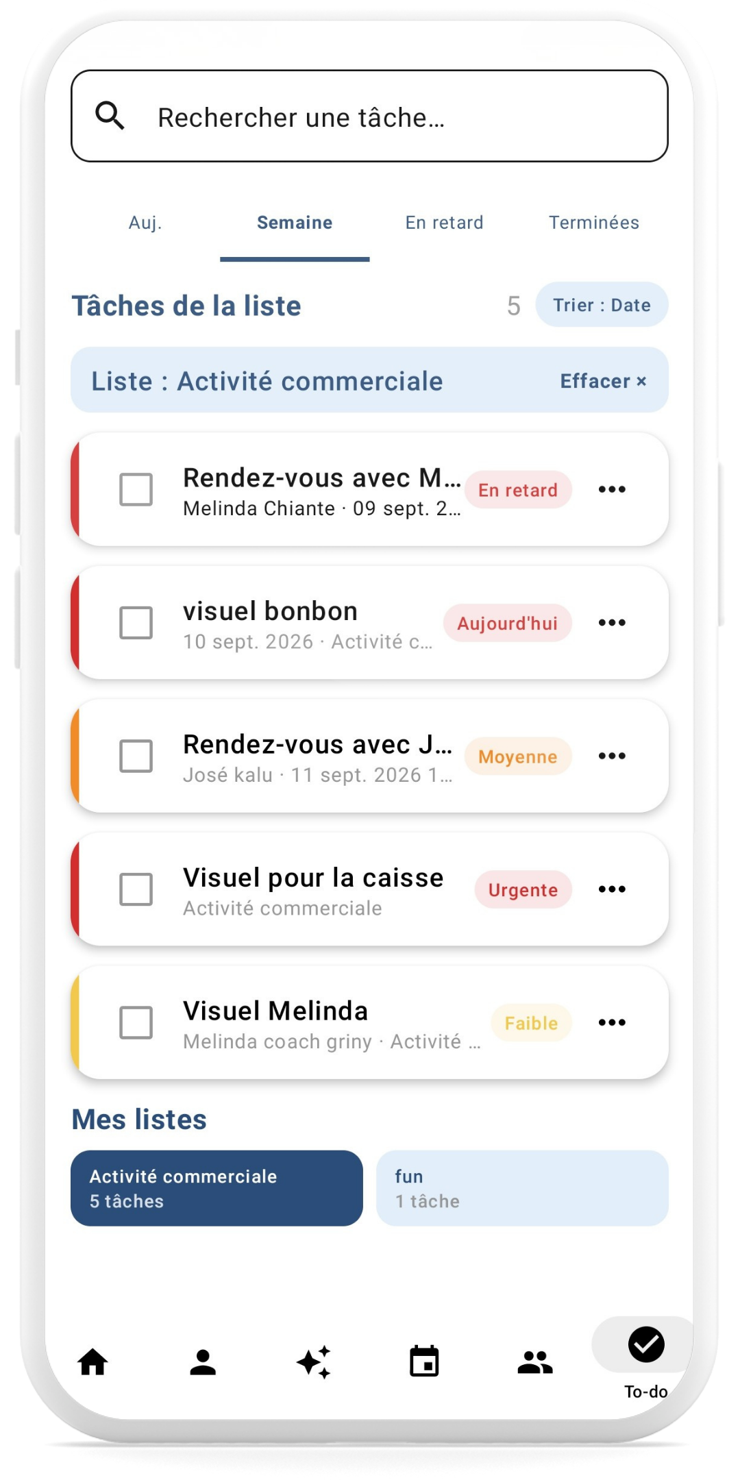To-do dans Indepilot